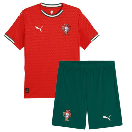 Portugal Home Kids Football Kit 2025