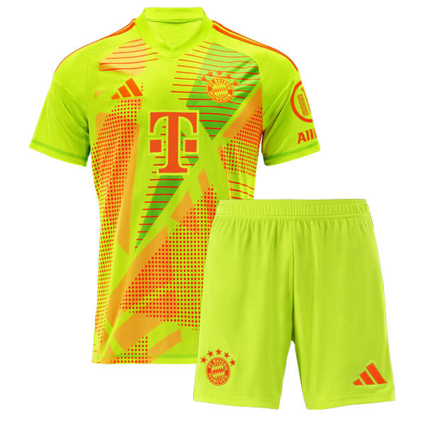 Bayern Munich Goalkeeper Kids Football Kit 24 25