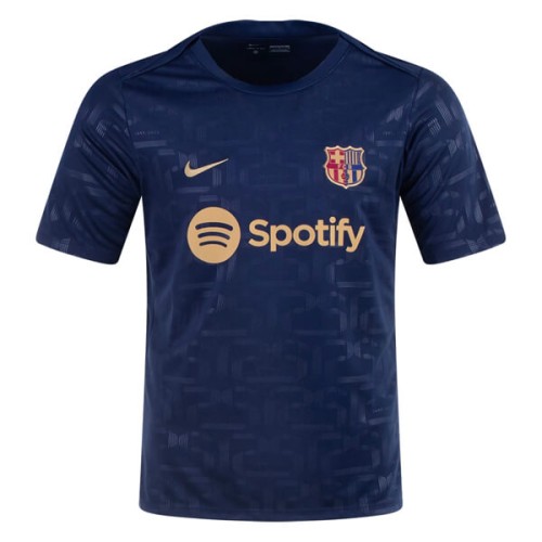 Barcelona Pre Match Training Top - Navy