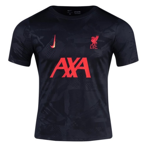 Liverpool Pre Match Training Football Top - Black