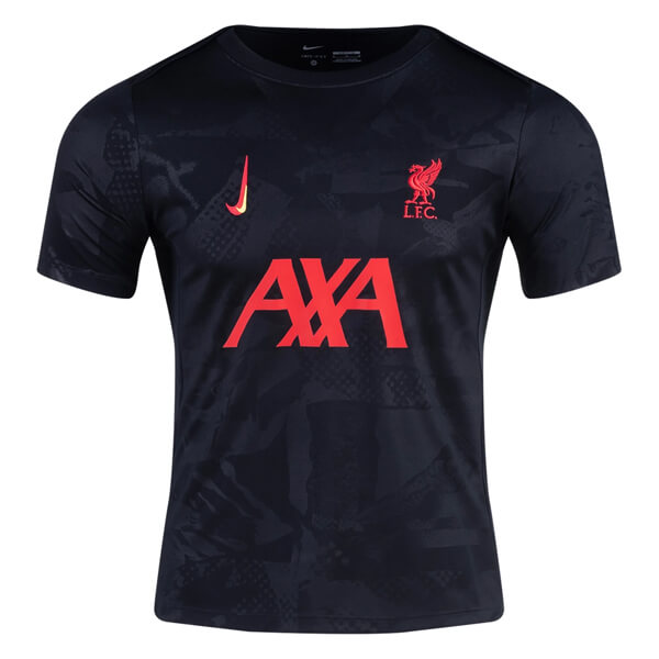 Liverpool Pre Match Training Football Top - Black