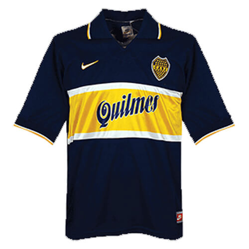 Retro Boca Juniors Home Football Shirt 96 97