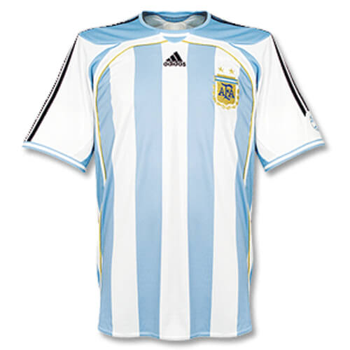 Retro Argentina Home Football Shirt 05 07