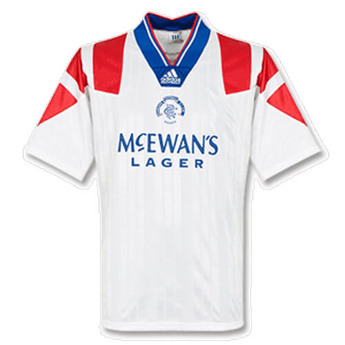 Retro Rangers Away Football Shirt 92 93