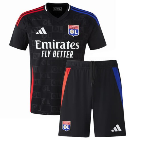 Lyon Away Kids Football Kit 24 25