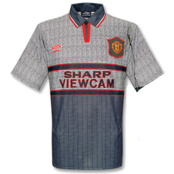 Retro Manchester United Away Football Shirt 95 96