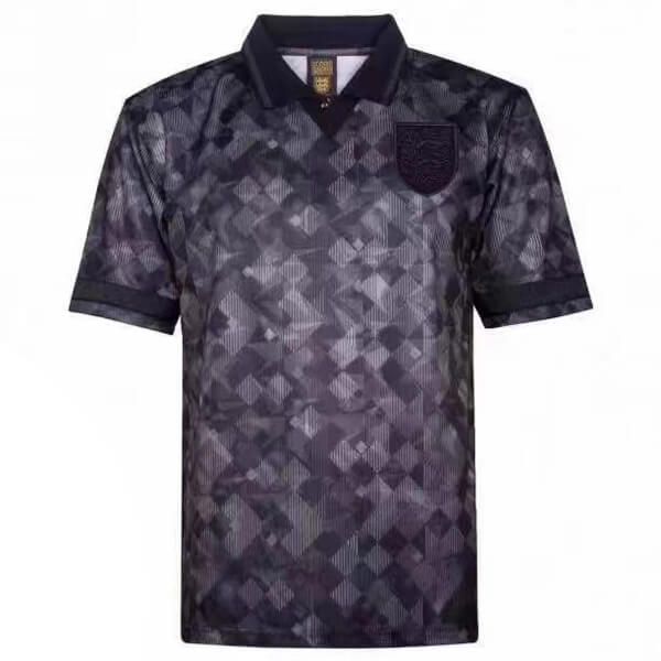 Retro England Blackout Football Shirt 90