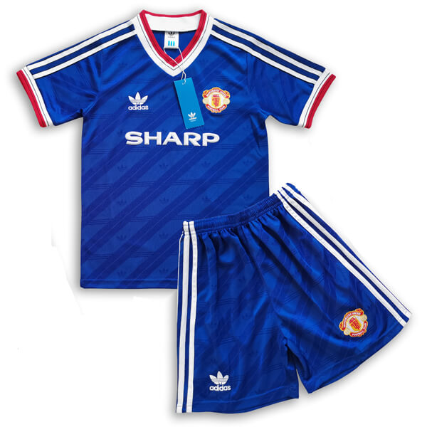 Retro Manchester United 3rd Kids Football Kit 1986