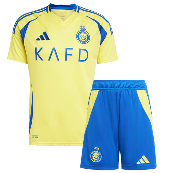 Al-Nassr Home Kids Football Kit 24 25