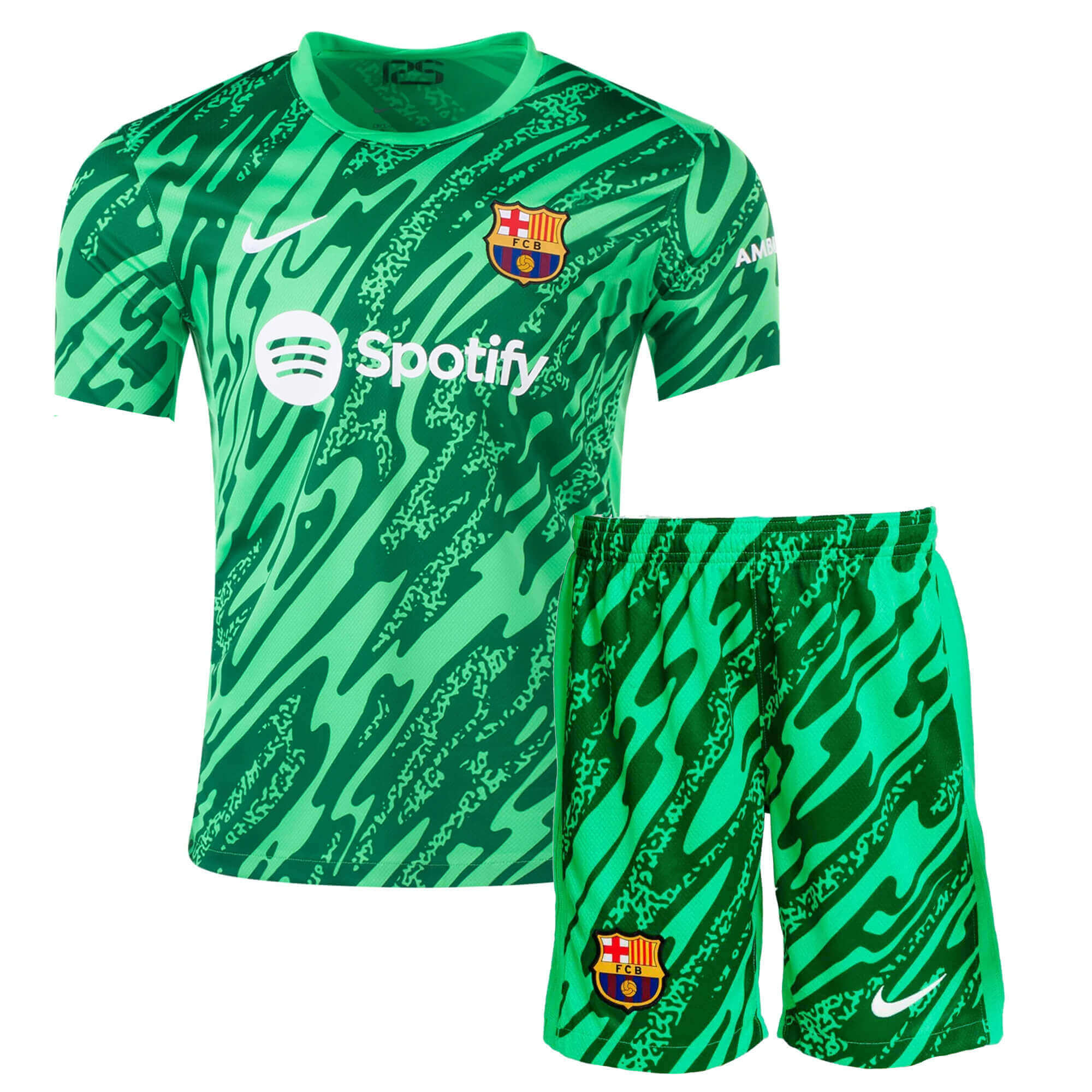 Barcelona Goalkeeper Kids Football Kit 24 25