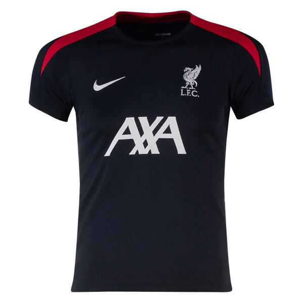 Liverpool Pre Match Training Football Shirt - Black Red