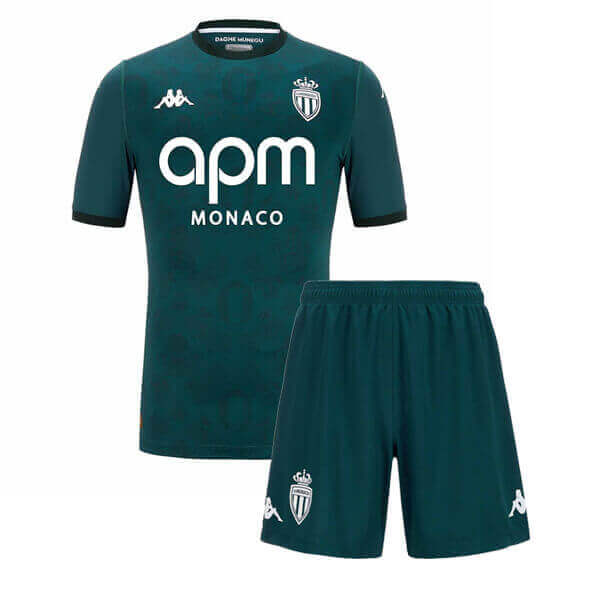 AS Monaco Away Kids Football Kit 24 25