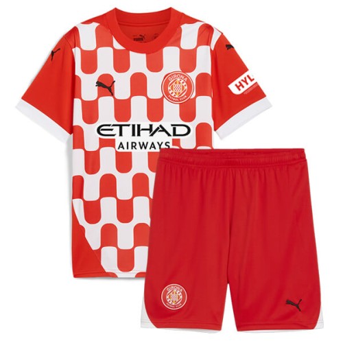 Girona Home Kids Football Kit 24 25